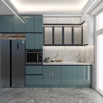 Kitchen in 2 BHK Apartment at Panchsheel Wellington, Sain Vihar – for Sale