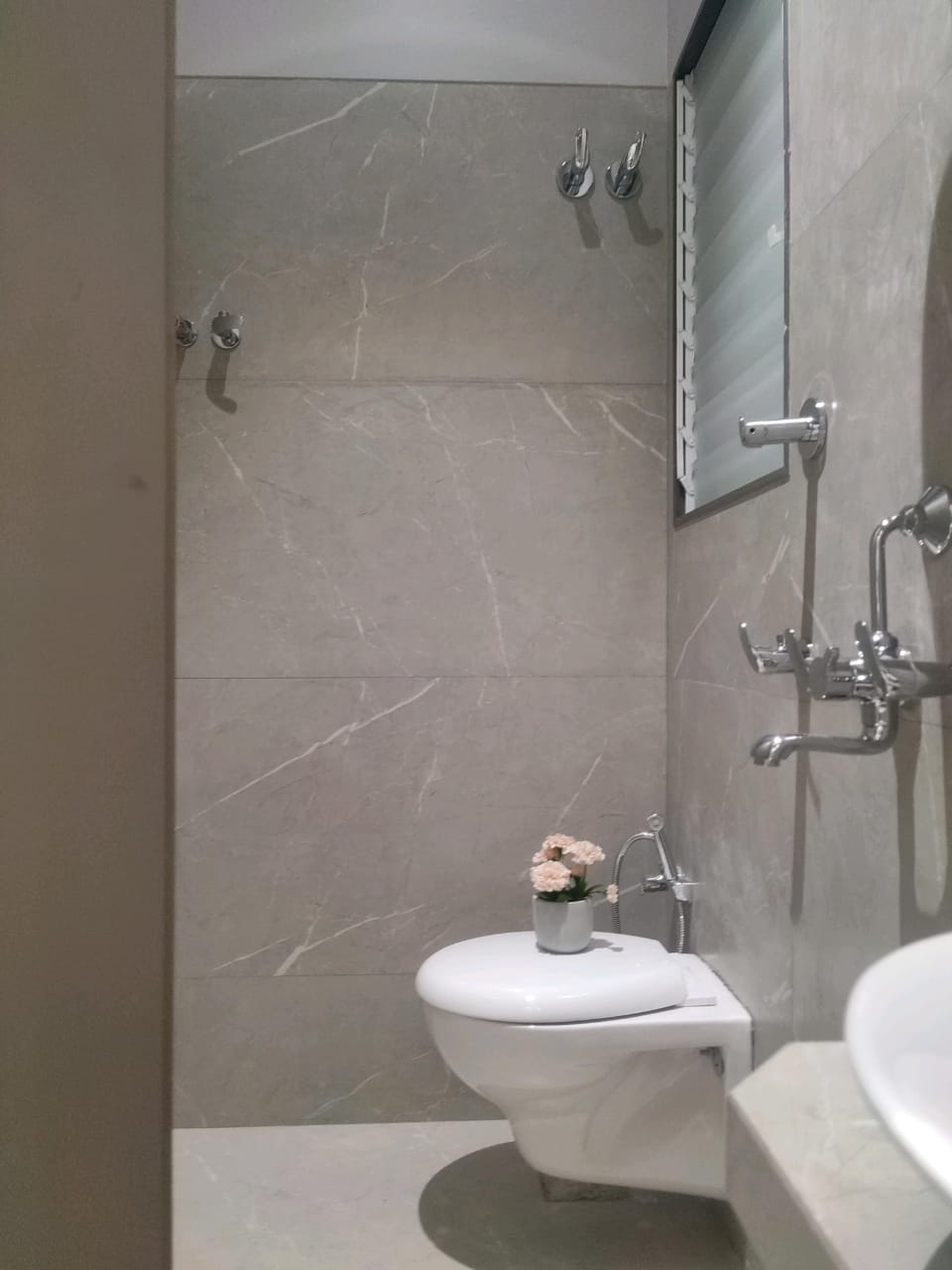 Bathroom in 1 BHK Apartment at Shree Super Homes, Virar West – for Sale