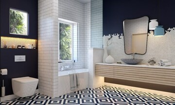 Bathroom in 3 BHK Builder Floor at Adani M2K Oyster Grande, Sector 102 – for Sale