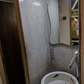 Bathroom in 2 BHK Apartment at Gagangiri Florence, Dahisar West – for Sale