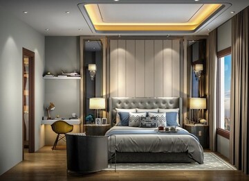 Living Room in 4 BHK Builder Floor at Puri Aman Vilas, Sector 89 – for Sale