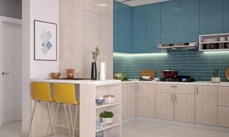 Kitchen, hero-homes-gurgaon 3 Bedroom 1689 Sq.Ft. Builder Floor In Sector 104 Gurgaon 7190058