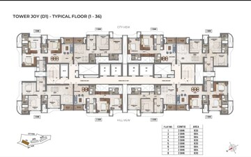 Floor Plan in 2 BHK Apartment at Ashar Merac, Shree Nagar – for Sale