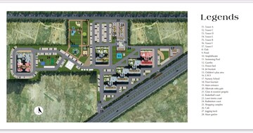 Master Plan in 2 BHK Apartment at Pareena Coban Residences, Sector 99a – for Sale