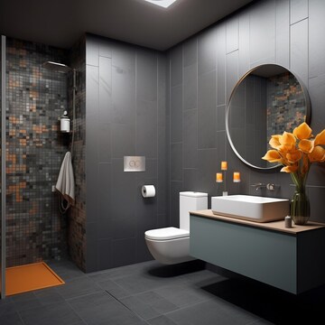 Bathroom in 4 BHK Villa at Kollur – for Sale