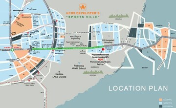 2 BHK Apartment – Map Location View at HCBS Sports Ville, Sohna Sector 35 - for Sale