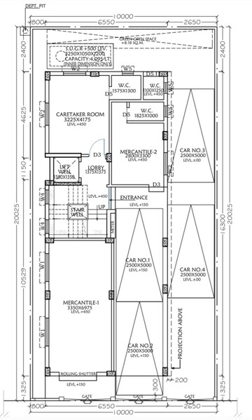 Floor Plan in 3 BHK Apartment at New Town – for Sale