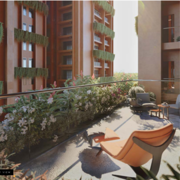 Balcony in 3 BHK Apartment at DSR Skymarq, Narsingi – for Sale