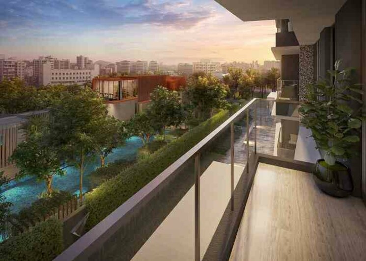 Balcony, kalpataru-magnus 2 Bedroom 781 Sq.Ft. Apartment In Bandra East Mumbai 7197731