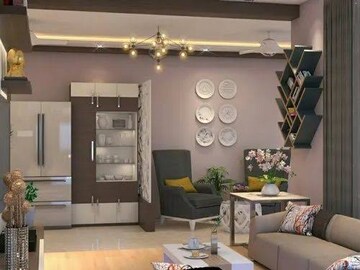 Living Room in 4 BHK Apartment at M3M Golf Hills, Sector 79 – for Sale
