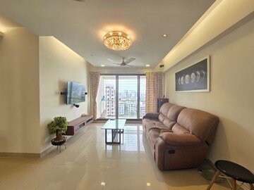 Living Room in 3 BHK Apartment at Seawoods – for Rent