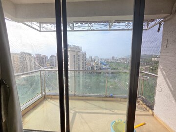 Balcony in 3 BHK Apartment at Seawoods – for Rent