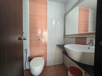 Bathroom in 3 BHK Apartment at Seawoods – for Rent