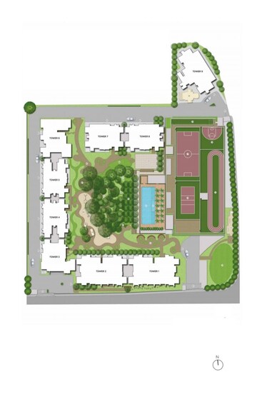 Master Plan in 4 BHK Apartment at Lodha Woods, Kandivali East – for Sale