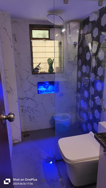 Bathroom in 3 BHK Apartment at Vasai West – for Sale