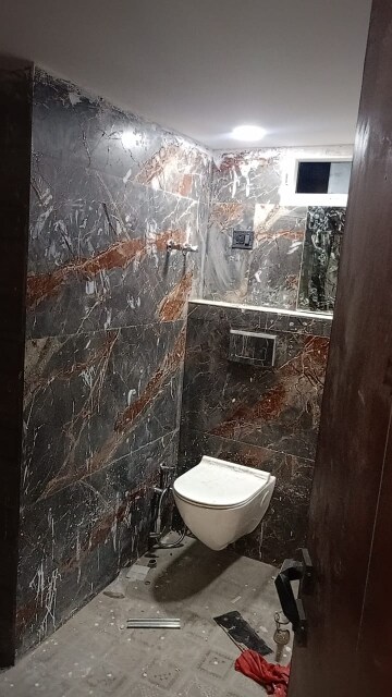 Bathroom in 2 BHK Apartment at Dwarka – for Sale