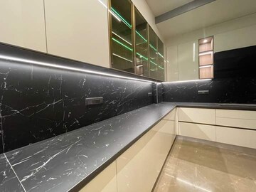 Kitchen in 3.5 BHK Apartment at Ambience Island Lagoon, Sector 24 – for Sale