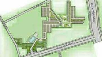 Staircase in 3.5 BHK Apartment at Smart World Gems, Sector 89 – for Sale