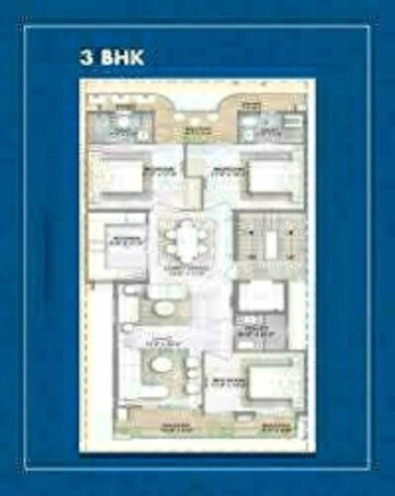 Floor Plan in 3.5 BHK Apartment at Smart World Gems, Sector 89 – for Sale