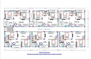 Floor Plan in 2 BHK Apartment at Kistareddypet – for Sale