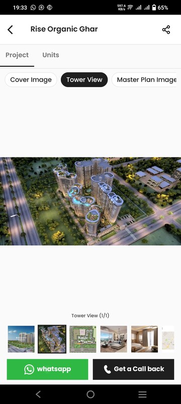 Master Plan in 1 RK Apartment at Rise Organic Ghar, Lal Kuan – for Sale