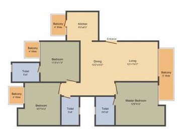 Floor Plan in 3 BHK Builder Floor at Sector 89 – for Sale
