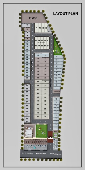  Plot – Exterior View View at Kurali - for Sale