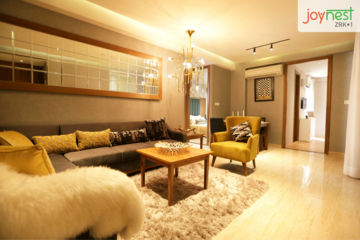 Living Room in 3 BHK Apartment at Sushma Joynest ZRK, Ghazipur – for Sale