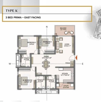 3 BHK Apartment For Resale in The Prestige City Hyderabad Rajendra Nagar Hyderabad  7216339