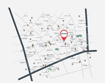  Shop – Map Location View at M3M Atrium, Sector 57 - for Sale