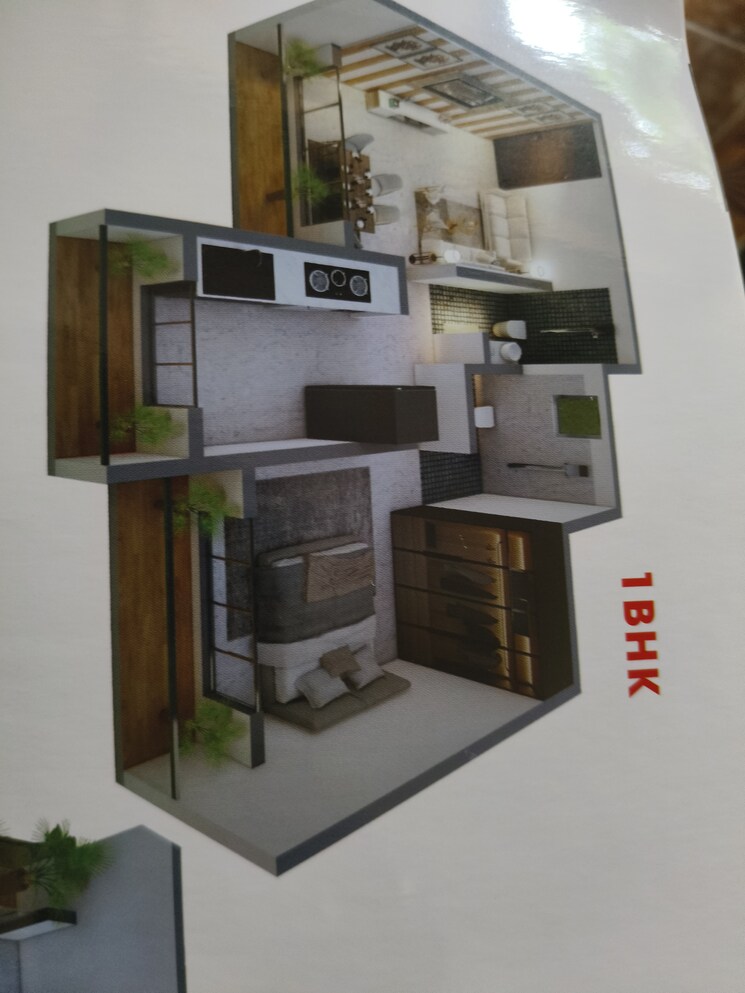 Floor Plan, shivtej-kalpataru-heights 1 Bedroom 384 Sq.Ft. Apartment In Ambivali Thane 7221774