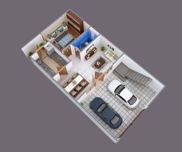 Floor Plan in 4 BHK Villa at Dafi – for Sale
