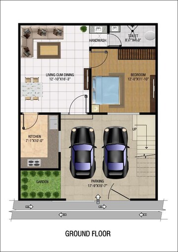 Floor Plan in 4 BHK Villa at Dafi – for Sale