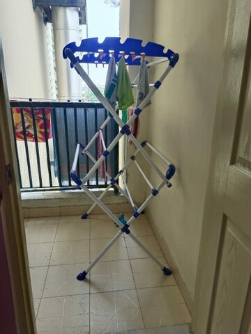 Staircase in 2.5 BHK Apartment at SVP Gulmohur Greens, Mohan Nagar – for Sale