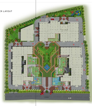 Master Plan in 3 BHK Apartment at Lansum Eden Gardens, Kondapur – for Sale
