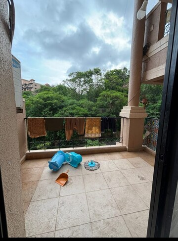Balcony in 2 BHK Apartment at Bramha Avenue, Kondhwa – for Rent