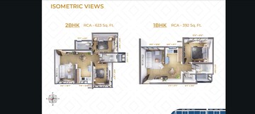 Floor Plan in 2 BHK Apartment at Mauli Pride, Malad East – for Sale