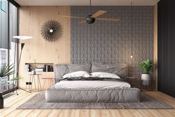 Bedroom in 4 BHK Builder Floor at Shalimar Bagh – for Sale