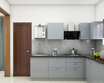 Kitchen in 3 BHK Builder Floor at Shalimar Bagh – for Sale