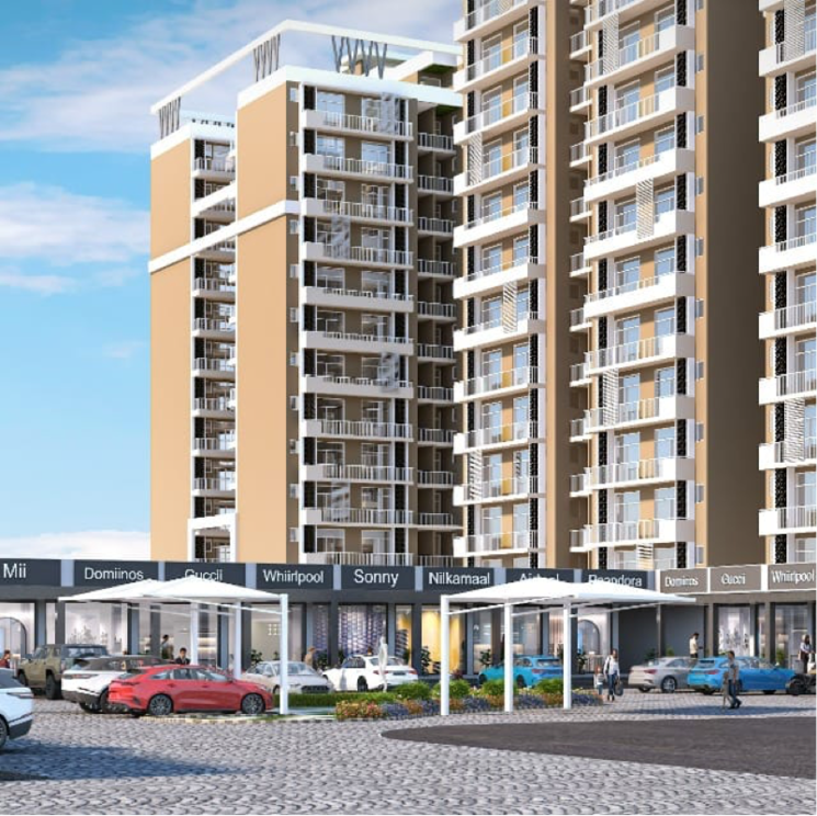 Exterior View, maya-green-lotus-utsav 3.5 Bedroom 2525 Sq.Ft. Apartment In International Airport Road Zirakpur 7231556
