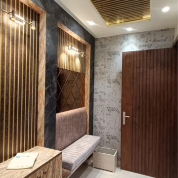Living Room in 4 BHK Builder Floor at Puri Aman Vilas, Sector 89 – for Sale