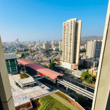 Balcony in 3 BHK Apartment at Oberoi Sky City, Khande Rao Dongari – for Sale