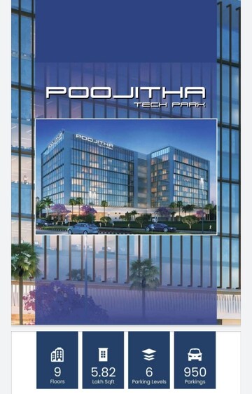  Office Space – Exterior View View at Viana Poojitha Tech Park, Financial District - for Sale