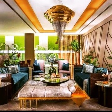 Living Room in 3.5 BHK Apartment at Ambience Island Lagoon, Sector 24 – for Sale