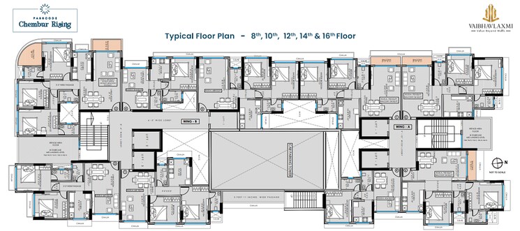 Floor Plan, vaibhavlaxmi-queens-avenue 1 Bedroom 395 Sq.Ft. Apartment In Chembur Mumbai 7240068