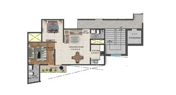Floor Plan in 3 BHK Builder Floor at Kishangarh – for Sale