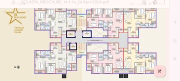 Floor Plan in 2 BHK Apartment at Giritirtha Solasta, Ravet – for Sale