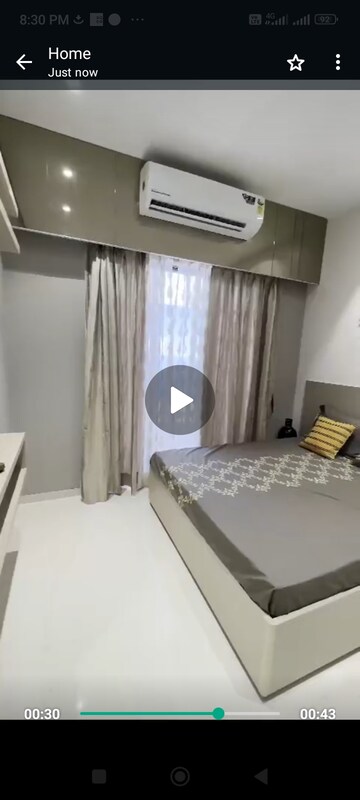Master Bedroom in 2 BHK Apartment at Gokul Nakshatra, Virar West – for Sale