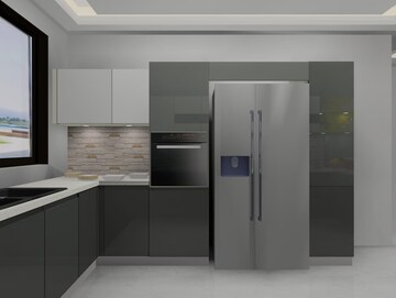 Kitchen in 3 BHK Builder Floor at Yojna Vihar – for Sale