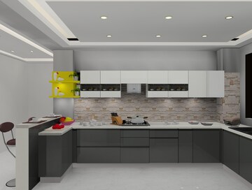 Kitchen in 3 BHK Builder Floor at Yojna Vihar – for Sale